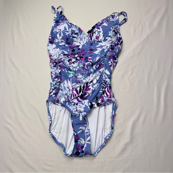 Calvin Klein Other - Calvin Klein Shirred Floral Print Swimsuit